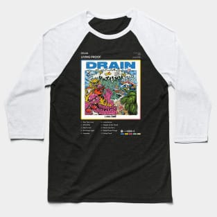 DRAIN - LIVING PROOF Tracklist Album Baseball T-Shirt